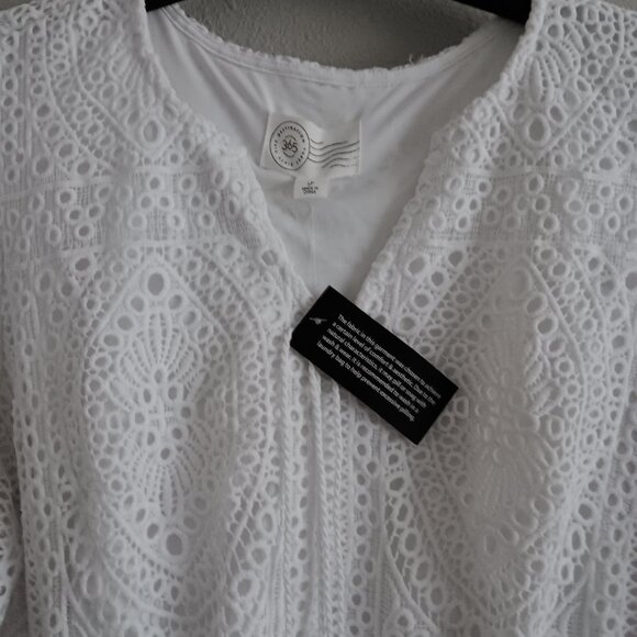 Destination 365 Petite Crochet Midi Dress with Rope Tie- Sz PL a637784 - Picture 3 of 6